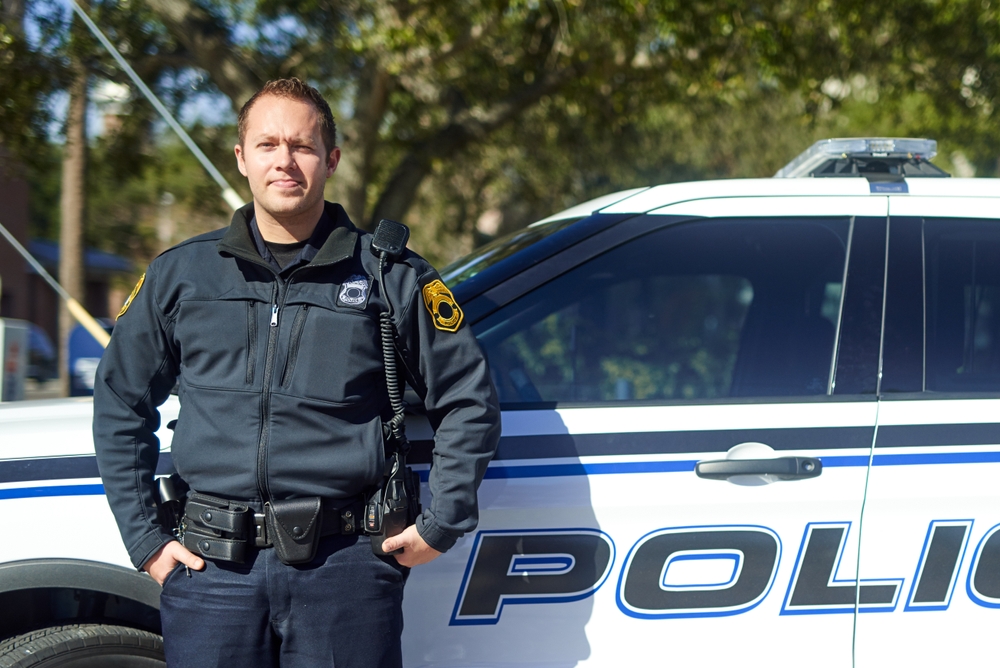 Young police officer