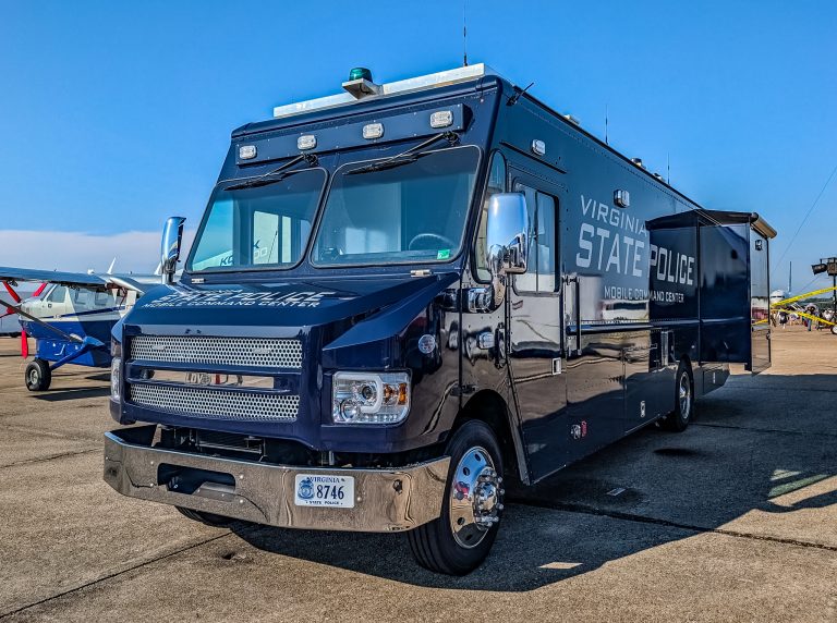 Virginia State Police mobile command center