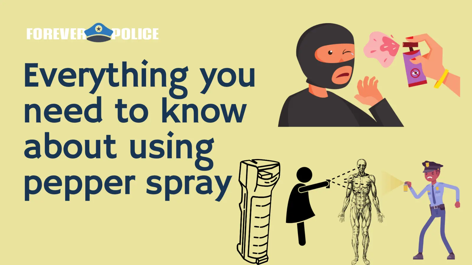 Illustrated guide to using pepper spray safely for self-defense